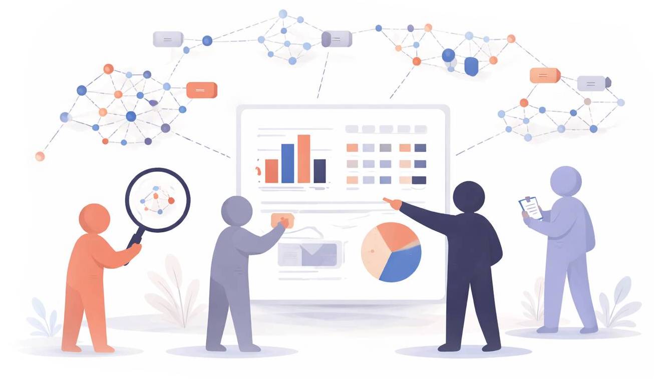 People working with patterns